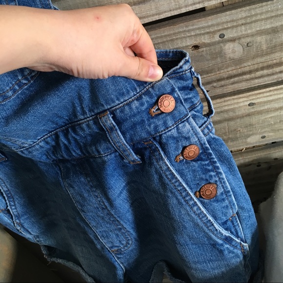 Last 1🎉Madewell Short Denim Overalls Dawkins Wash - Picture 4 of 7